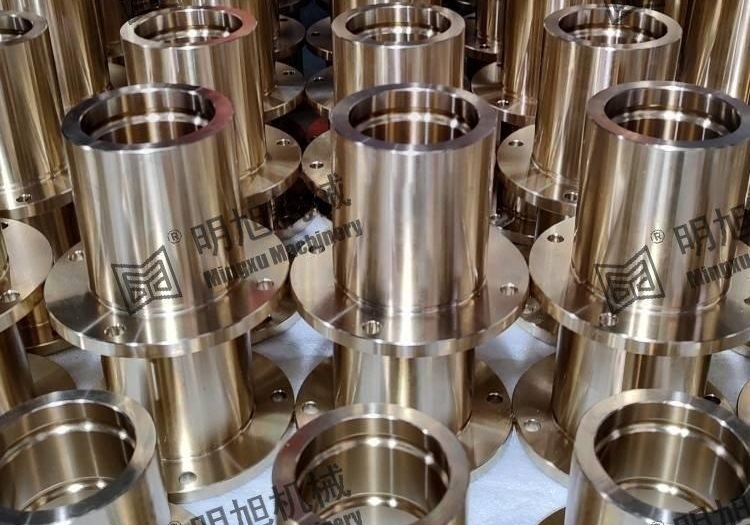 Copper-based inlaid self-lubricating guide components