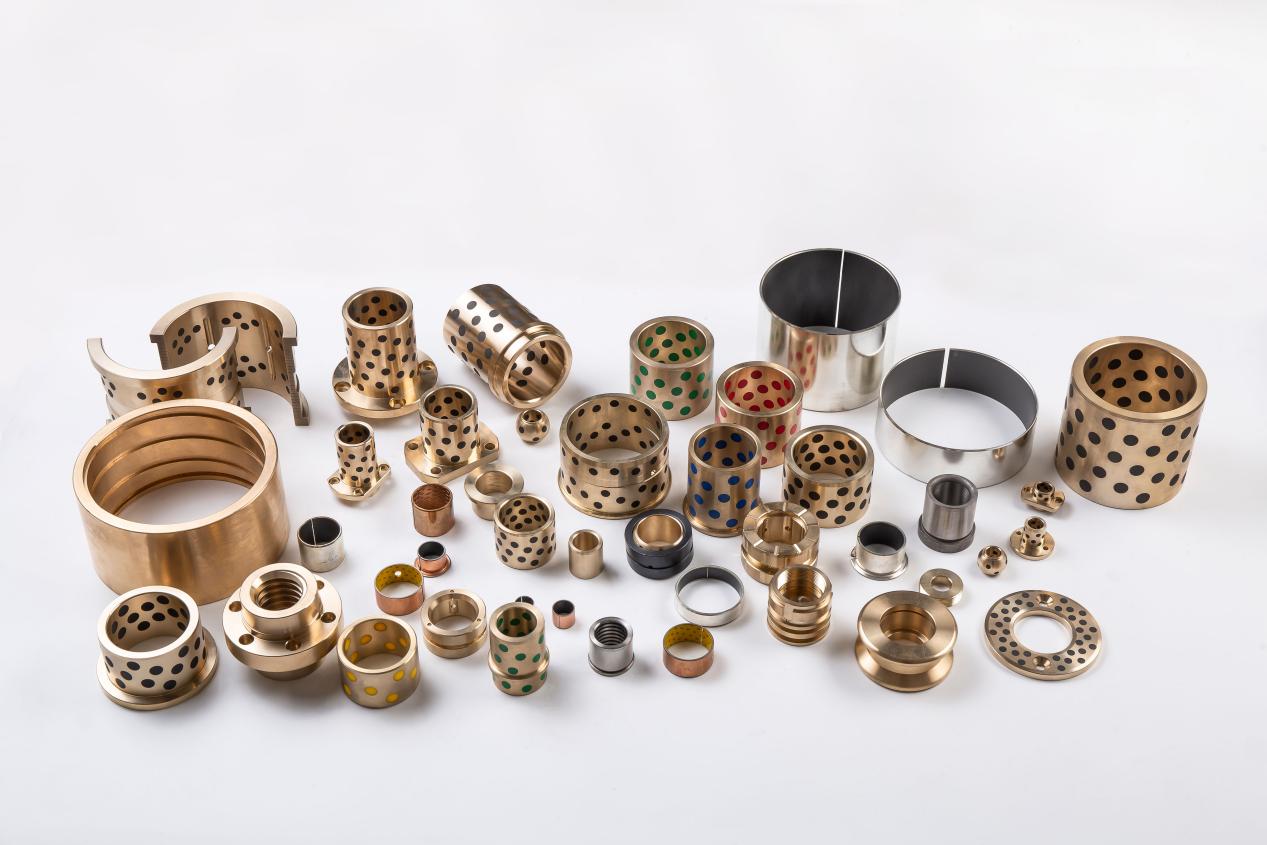 Mingxu Machinery focuses on the development of diversified types of copper-based inlaid self-lubricating bearings.